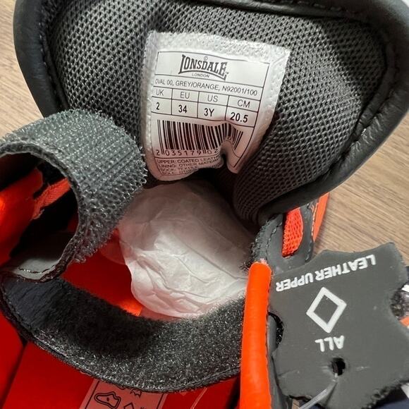 Lonsdale leather Sneakers Trainers Shoes Sz 3Y - Picture 5 of 5